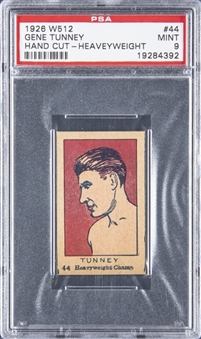 1926 W512 Strip Cards #44 Gene Tunney, Heavyweight Champ, Hand Cut – PSA MINT 9 "1 of 1!"